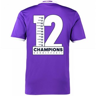 Camiseta Real Madrid Segunda Campeon 12
